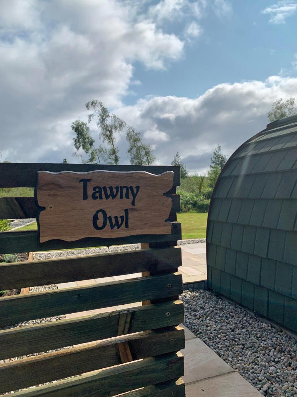 Tawny Owl Pod With Hot Tub Villa โอบาน ภายนอก รูปภาพ